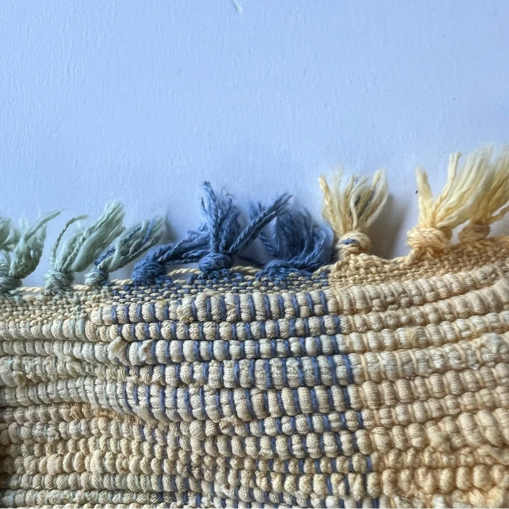 Set of 12 ❤️ Handwoven Pastel , Heavy Duty Striped Placemats